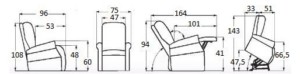 Fauteuil releveur cambridge