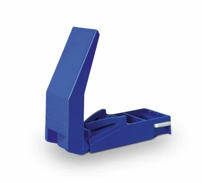 Coupe Comprimés bleu avec compartiment de rangement