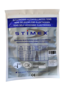 électrodes souples autocollantes 50x50mm recto