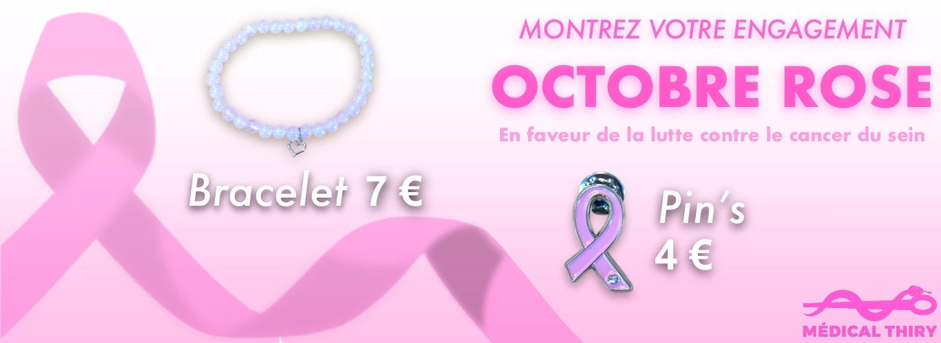 octobre Rose 2024 bracelet pins