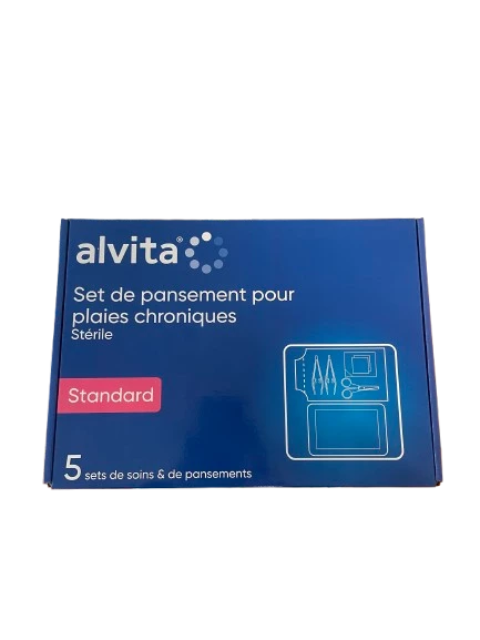 Set de pansement pour plaies chroniques stérile - Alvita issu de l'économie circulaire pas cher