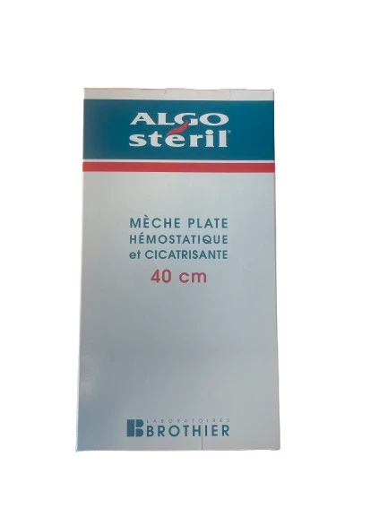 Mèche plate hémostatique et cicatrisante - 40 cm issu de l'économie circulaire pas chère