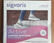 Occasion : SIGVARIS ACTIVE - Chaussettes de compression médicale - TAILLE MEDIUM NORMAL (classe 2) - Fabrication Française issu de l'économie circulaire pas cher