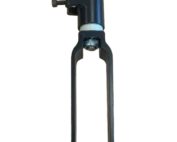 Kit fourche alu noir de rechange pour fauteuil roulant Invacare - Action 2 NG issu de l'économie circulaire pas cher