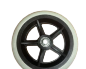Roue avant 150 x 30 de rechange souple pour fauteuil roulant confort Invacare - Rea Azaléa issu de l'économie circulaire pas cher