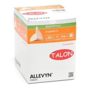 Pansement hydrocellulaire non-adhésif pour le talon / moignon / coude - Allevyn Heel - Forme V, Coque issu de l'économie circulaire pas cher