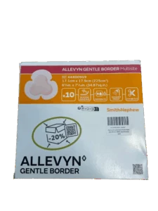 Pansement hydrocellulaire adhésif avec gel siliconé pas cher 17,1 x 17,9 cm - Allevyn issu de l'économie circulaire, pas cher