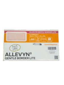 Pansement hydrocellulaire carré adhésif avec gel siliconé pas cher 10 cm x 20 cm - Allevyn Gentle Border Lite pas cher issu de l'économie circulaire