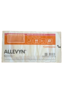 Pansement hydrocellulaire carré adhésif avec gel siliconé pas cher 10 cm x 20 cm - Allevyn Gentle Border Lite pas cher issu de l'économie circulaire