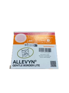 Pansement Oval Lite de mousse hydrocellulaire avec adhésif de gel siliconé pas cher 8,6 x 7.7 cm - Allevyn Gentle Border Lite Oval issu de l'économie circulaire pas cher