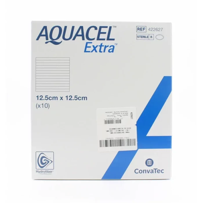 Pansement Hydrofiber avec Renfort Fibre pas cher 12,5 cm x 12,5 cm - Aquacel Extra