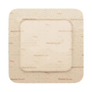 Pansement hydrocellulaire siliconé auto-fixant (5 cm x 5 cm) - Mepilex Border Flex EM issu de l'économie circualire