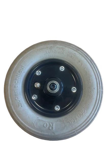 Roue avant grise de rechange pour fauteuil roulant manuel Action 4NG / Spirea 4NG - Invacare