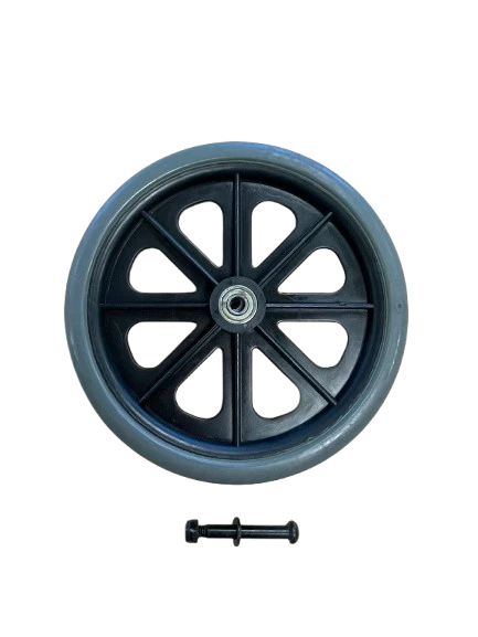 Roue avant Alu Lite 8 x 1 pouces de rechange pour fauteuil roulant de transfert Alu Lite