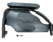 Accoudoir N°2 Droit / Gauche de rechange manchette courte - Amovible et relevable - noir Mat pour fauteuil roulant manuel Action 4NG / Spirea 4NG - Invacare