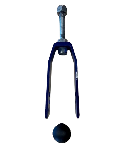 Fourche assemblée (+cache) de rechange pour fauteuil de transfert alu lite - Invacare