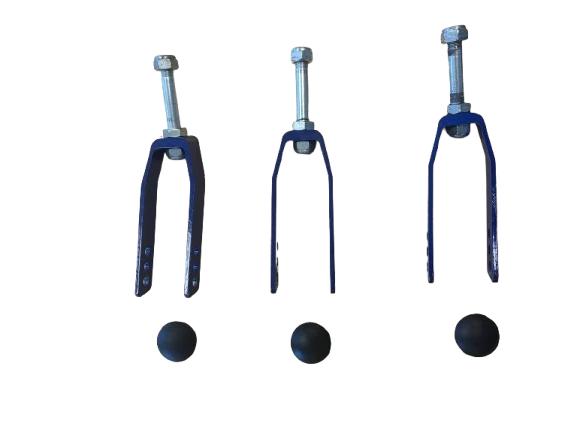 Fourche assemblée (+cache) de rechange pour fauteuil de transfert alu lite - Invacare