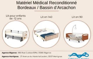 Lit médicalisé reconditionné de seconde main à acheter