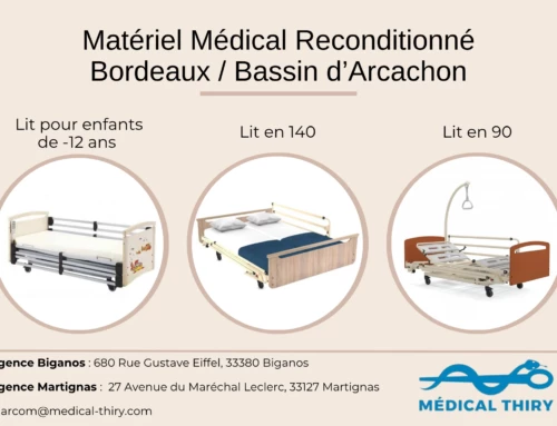 Lit médicalisé reconditionné de seconde main à acheter sur le Bassin d’Arcachon / Bordeaux