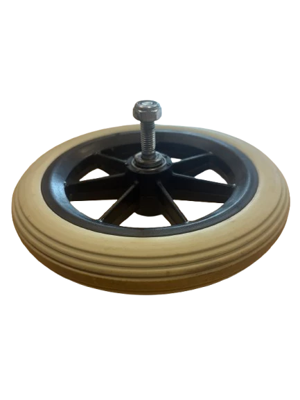 Roue 200 x 30 mm avec axe de rechange pour rollator 276 - Vermerein
