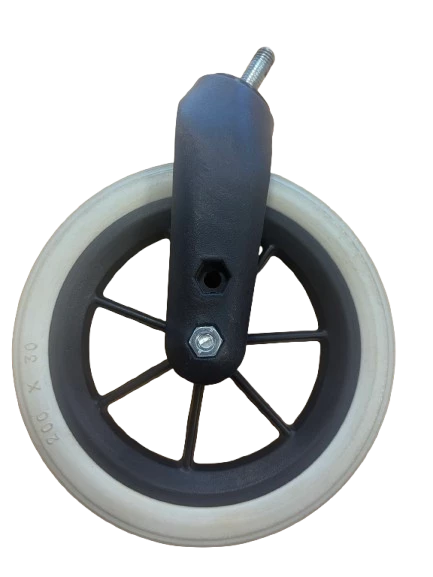 Roue 200 x 30 mm avec axe de rechange pour rollator 276 - Vermerein