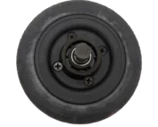 Roue avant 6 x 2 noire avec bandage de rechange pour fauteuil roulant électrique TDX SP2 NB