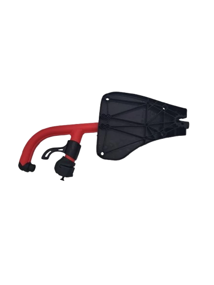 Relève-jambe (palette fixe gauche 199 mm + potence 80° rouge rubis) de rechange pour fauteuil roulant manuel Action 1R, Action 2 NG, Action 3 NG, Action 4 NG, Spirea 4 NG, Action 5, pour fauteuil roulant électrique Esprit Action, Esprit Action 4 NG, AVIVA RX, Storm 4, TDX-SP2, TDX-SP2 NB et pour fauteuil roulant confort Azalea, Clematis Pro - Invacare