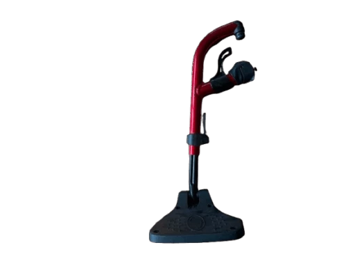 Potence 80° rouge de rechange avec palette droite fixe 174mm avec fixations pour fauteuil roulant manuel Action 3NG et fauteuil roulant électrique Esprit Action 4 NG - Invacare