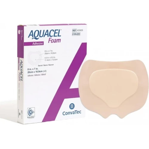 Pansement hydrocellulaire AQUACEL Foam Sacrum 20 x 16,9 cm